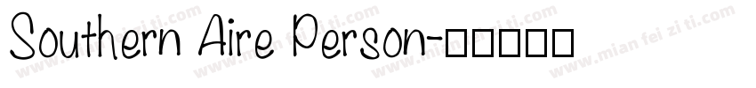 Southern Aire Person字体转换